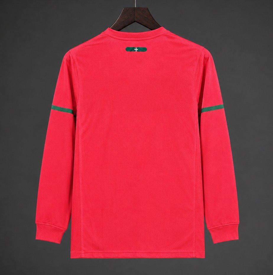 Portugal 2010 Home Retro Shirt - Long Sleeve