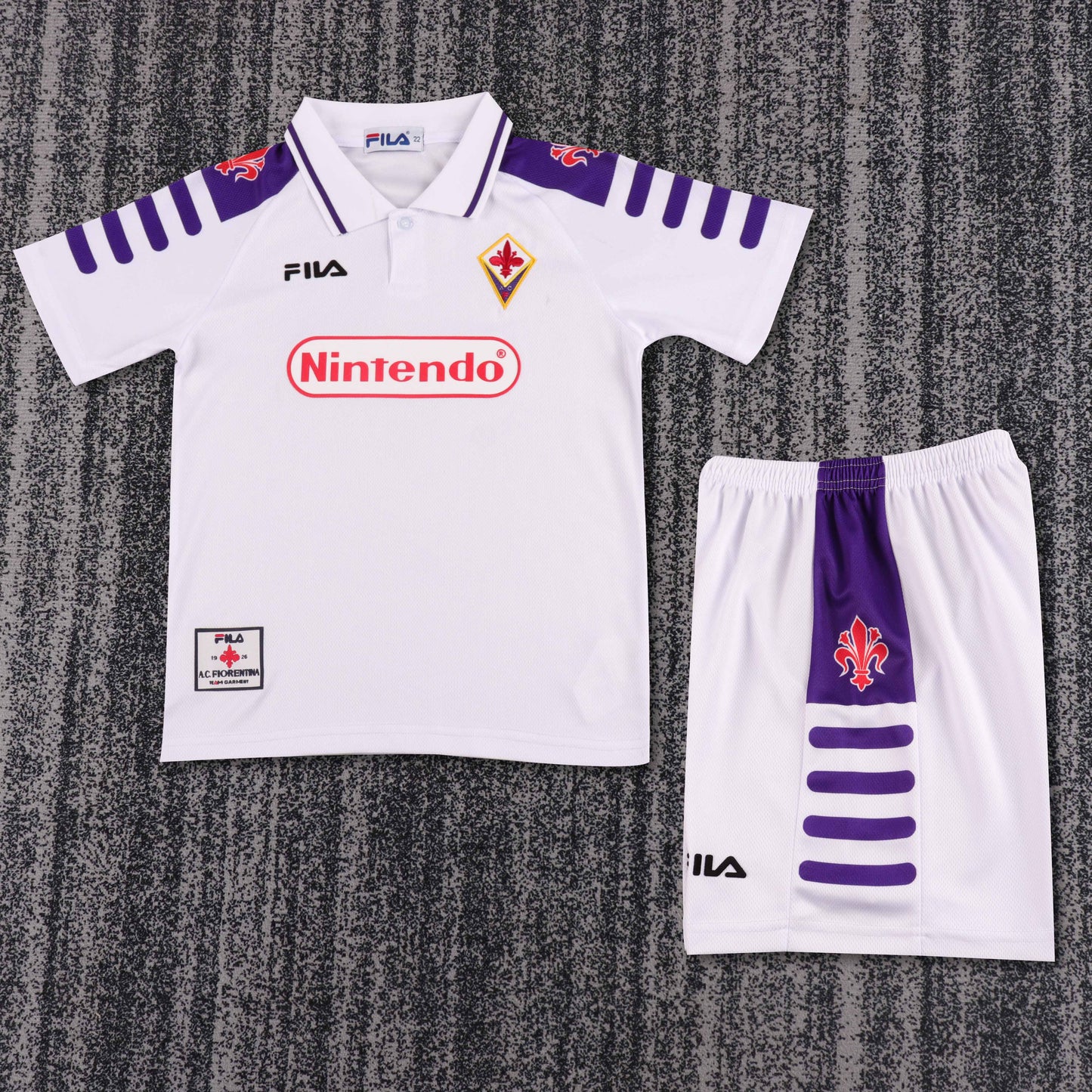 Fiorentina 98/99 Children's Away Retro Set