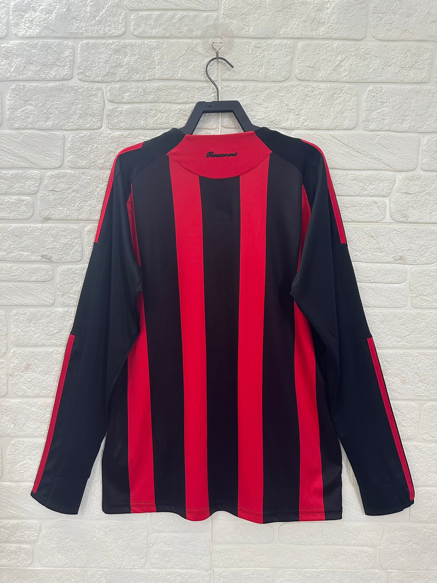 Milan 08/09 Home Retro Shirt - Long Sleeve