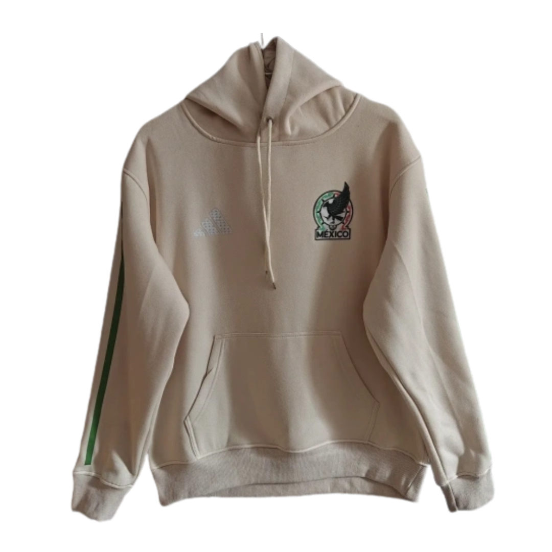Mexico 2026/27 Team Hoodie - Beige/Green