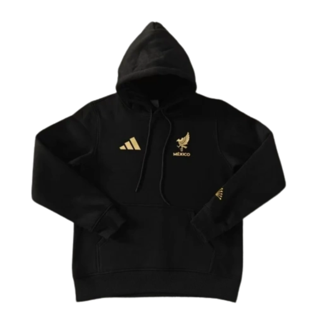 Mexico 2025/26 Team Hoodie - Black/Gold