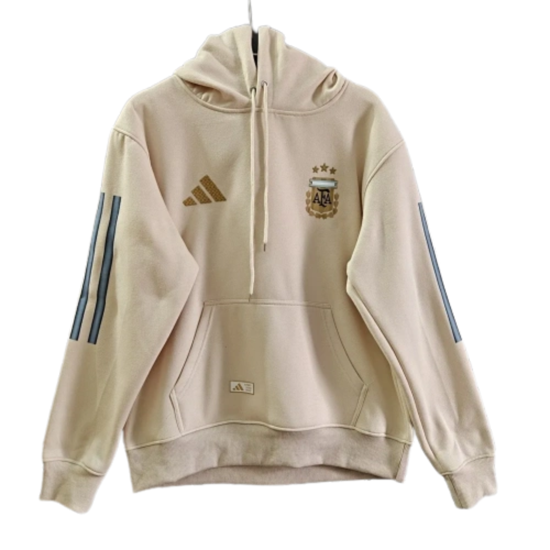 Argentina 2026/27 Team Hoodie - Beige/Light Blue