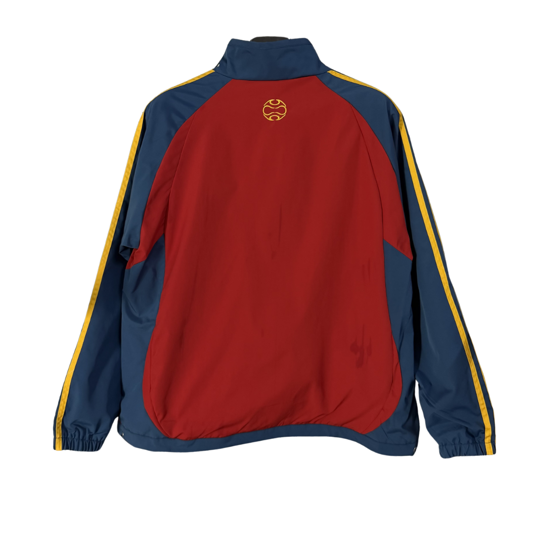 Spain 2006 Retro Windbreaker Jacket - Blue/Red