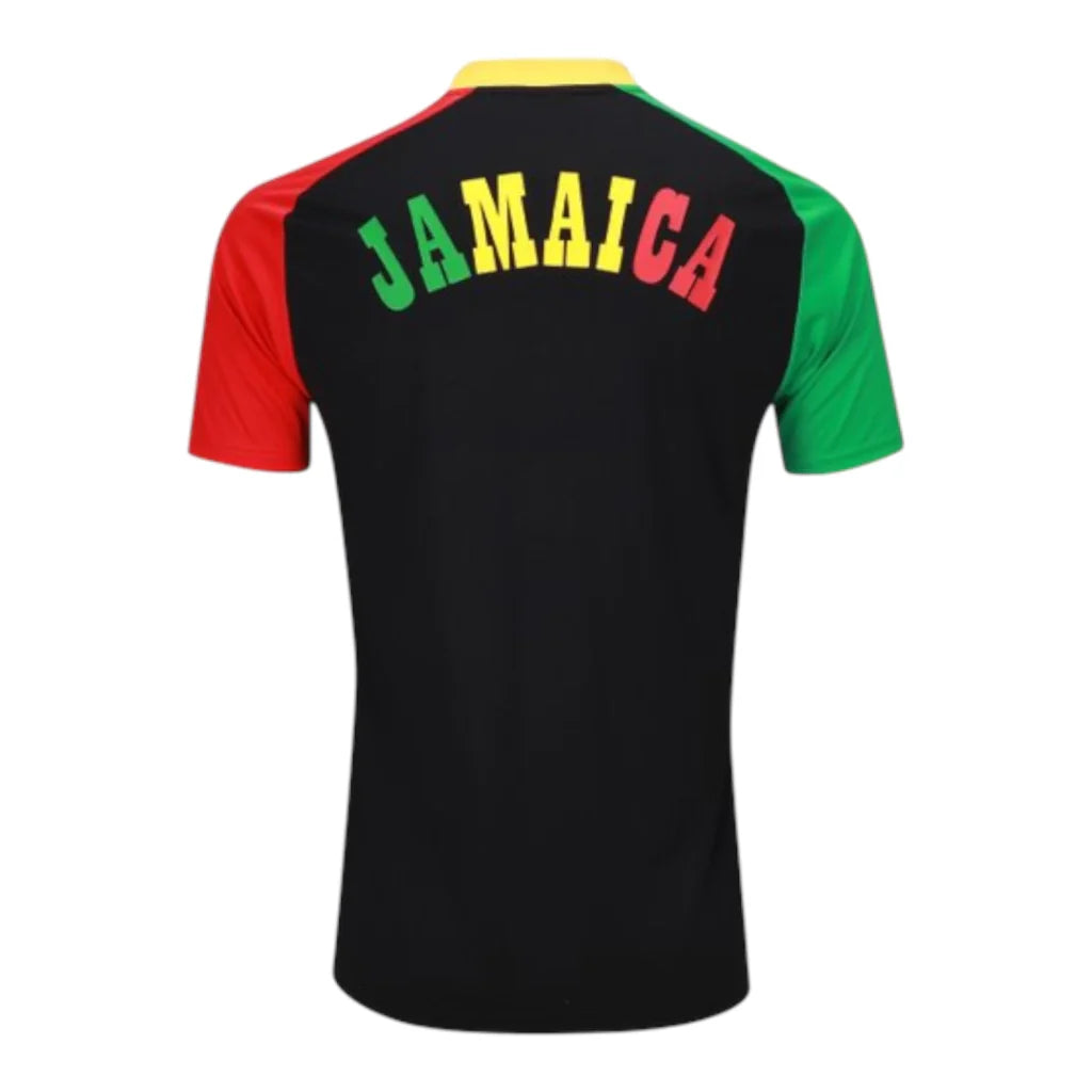 Jamaica 2026 Training T-Shirt - Black/Red/Green