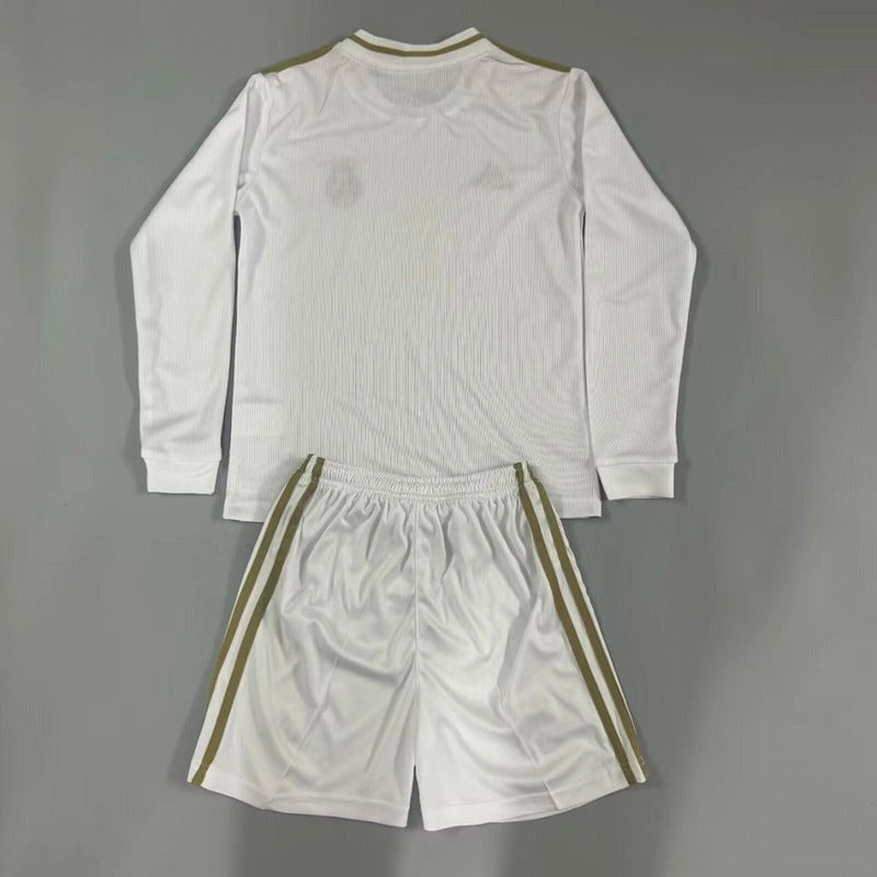 Real Madrid 19/20 Children's Home Retro Set - Long Sleeve