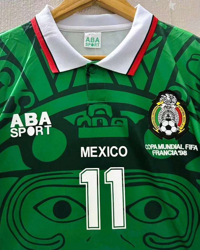 México 98/99 Home Retro Shirt - Blanco #11