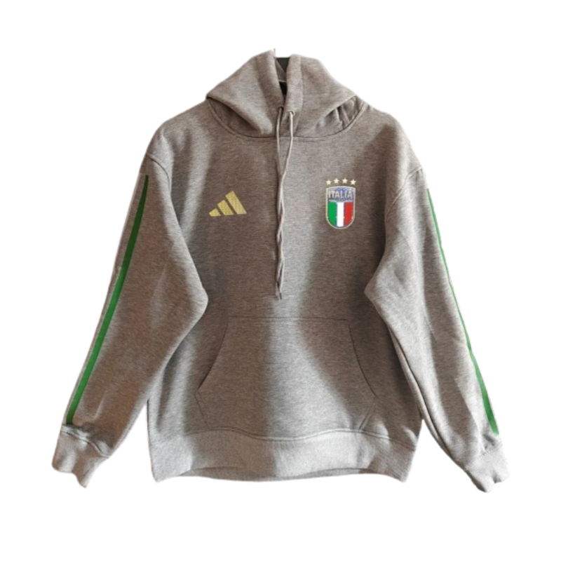 Italy 2026/27 Team Hoodie - Grey/Green