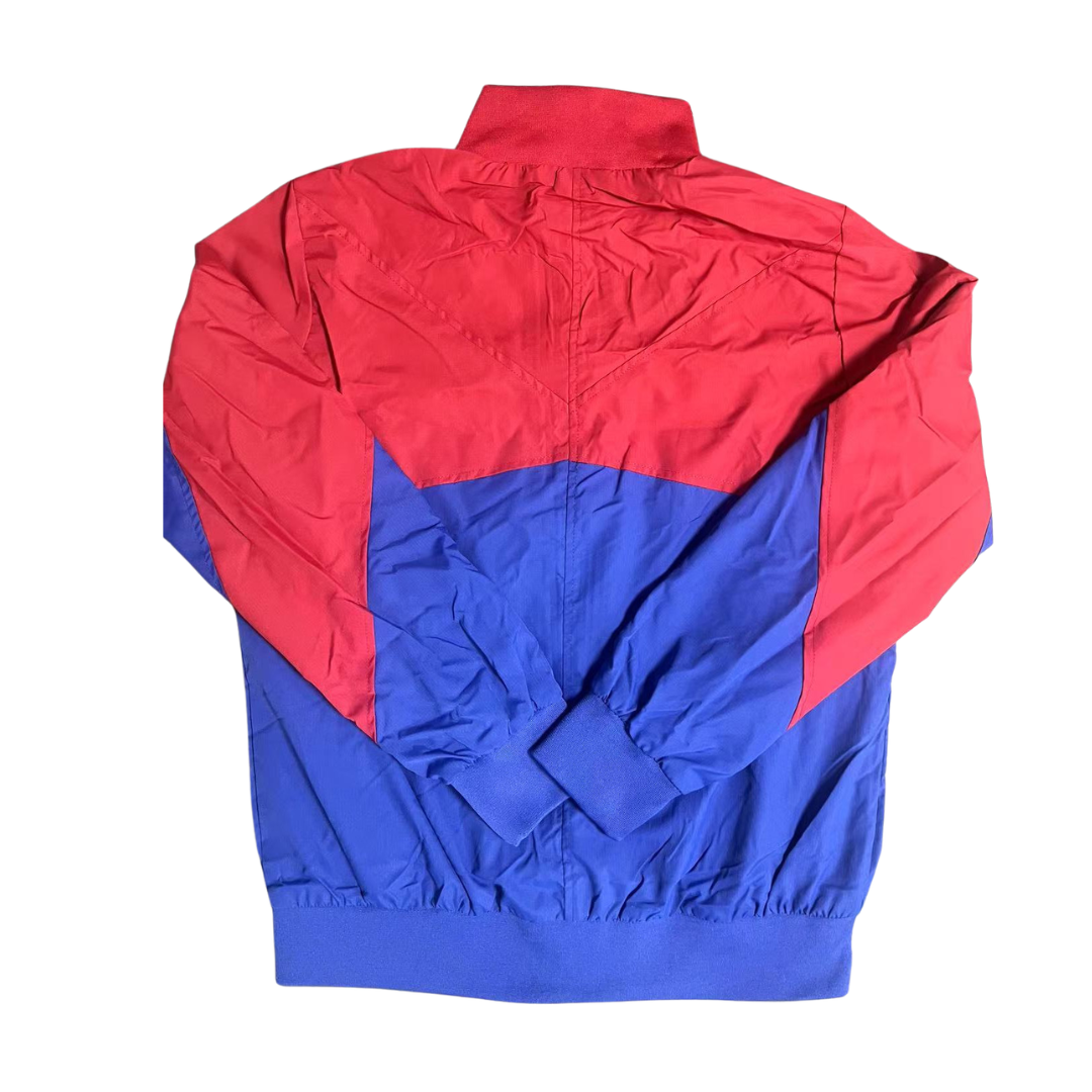 Portugal Windbreaker Jacket - Blue/Red