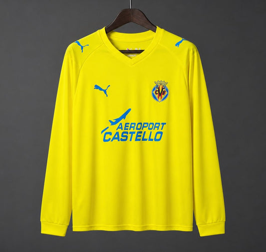 Villarreal 2008/09 Home Retro Shirt - Long Sleeve