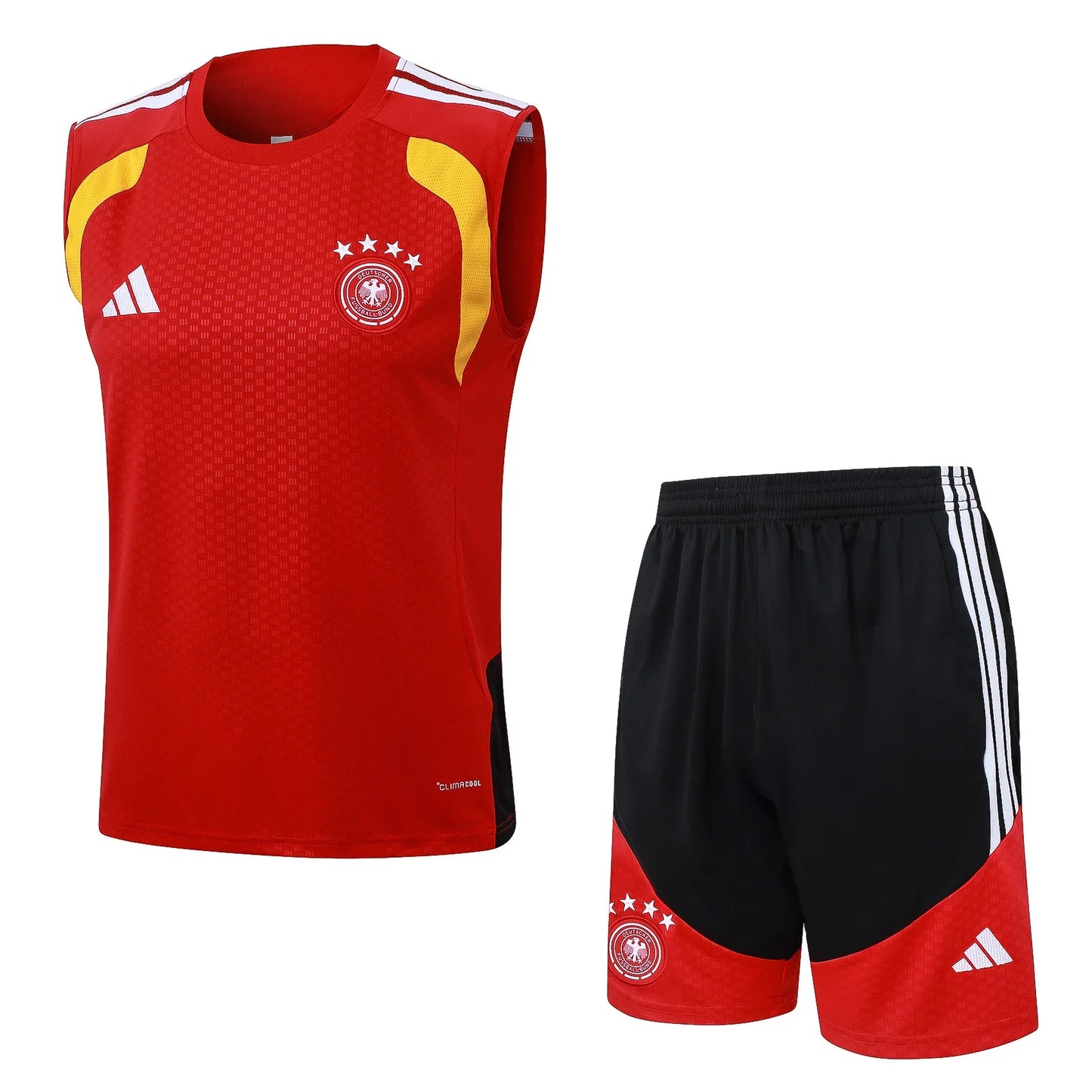 Germany 2026/27 Sleeveless Home Kit - Red/Yellow/Black