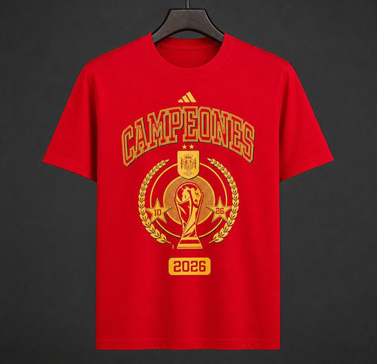 Spain 2026 World Cup Champion T-Shirt - Red