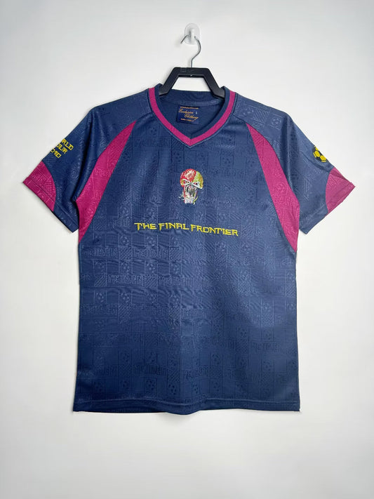 West Ham 2010 Iron Maiden Retro Shirt - Dark Blue