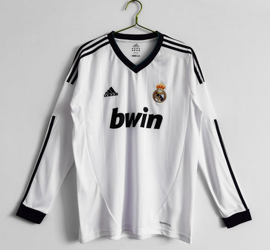 Real Madrid 12/13 Home Retro Shirt - Long Sleeve