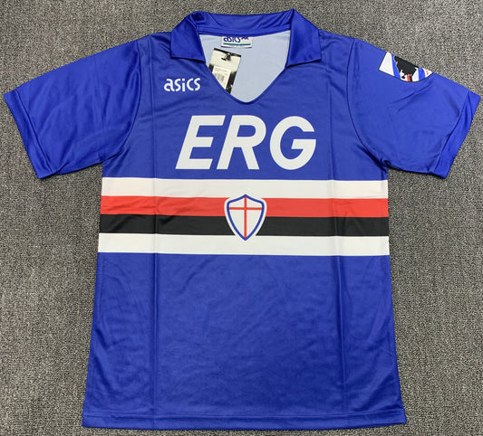 Sampdoria 90/91 Home Retro Shirt
