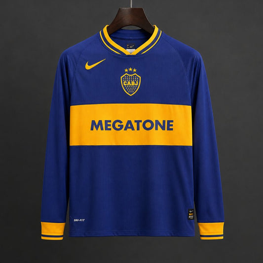 Boca Juniors 2006/07 Home Retro Shirt - Long Sleeve