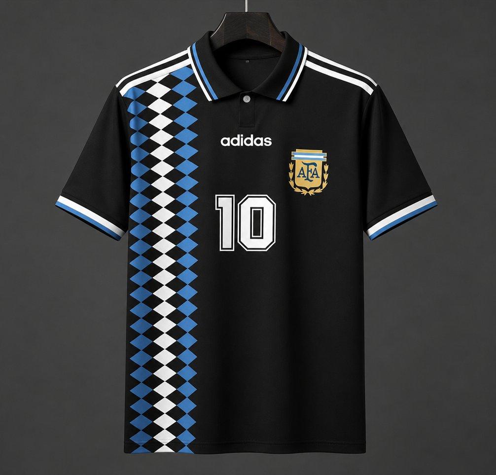 Argentina 1994 Away Retro Shirt - Black