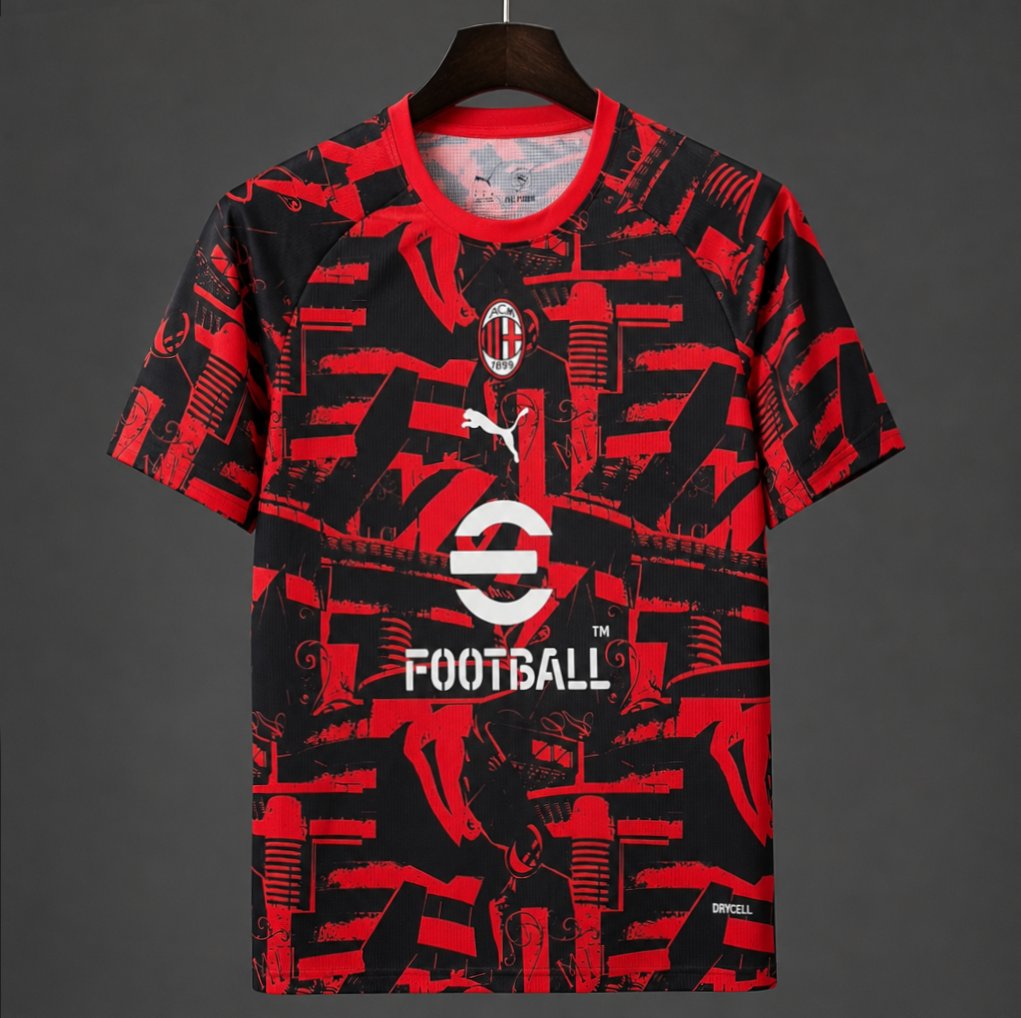 Milan 26/27 Pre-Match Jersey - Black/Red