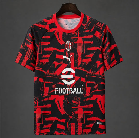 Milan 26/27 Pre-Match Jersey - Black/Red