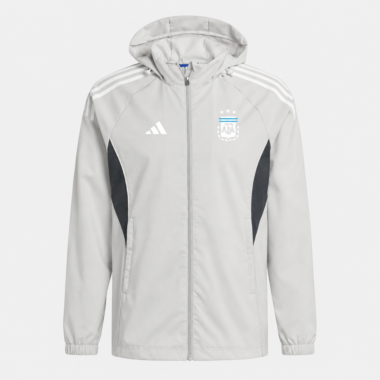 Argentina 2026 Windbreaker Jacket - Light Grey/Black