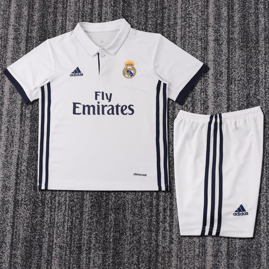 Real Madrid 16/17 Children's Home Retro Set