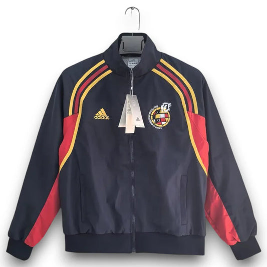 Spain 2002 Retro Windbreaker Jacket - Blue/Red