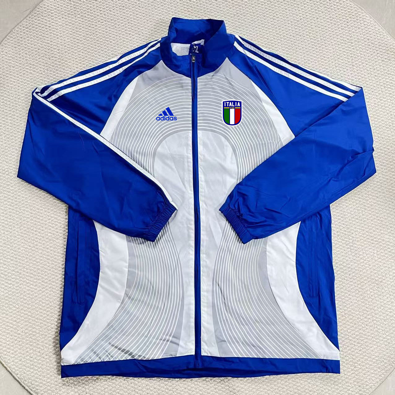 Italy 2026 Windbreaker Jacket - Blue/Gray