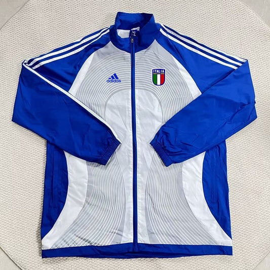 Italy 2026 Windbreaker Jacket - Blue/Gray