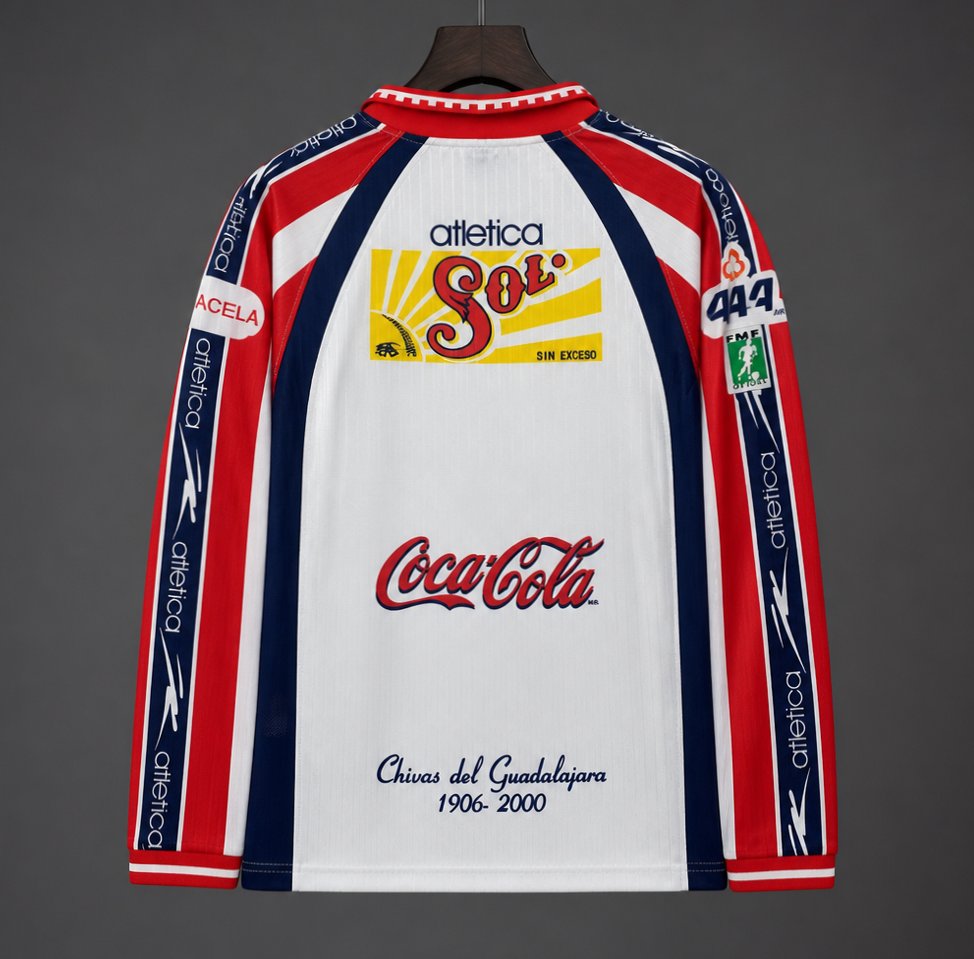 Chivas Guadalajara 1999/00 Home Retro Shirt - Long Sleeve
