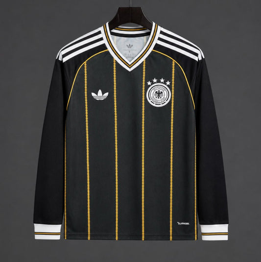 Germany 2026/27 Away Long Sleeve Jersey - Black/Gold