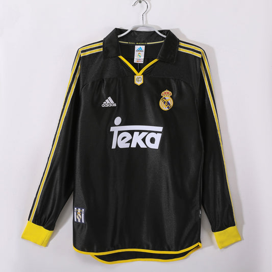 Real Madrid 99/01 Away Retro Shirt - Long Sleeve
