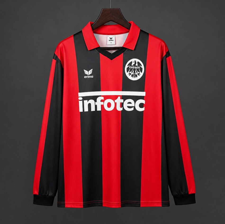 Eintracht Frankfurt 1988/89 Home Retro Shirt - Long Sleeve