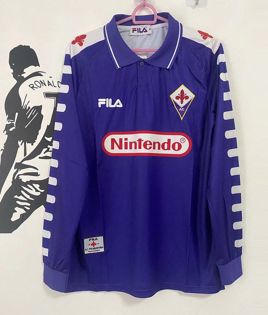Fiorentina 98∕99 Home Retro Shirt - Long Sleeve