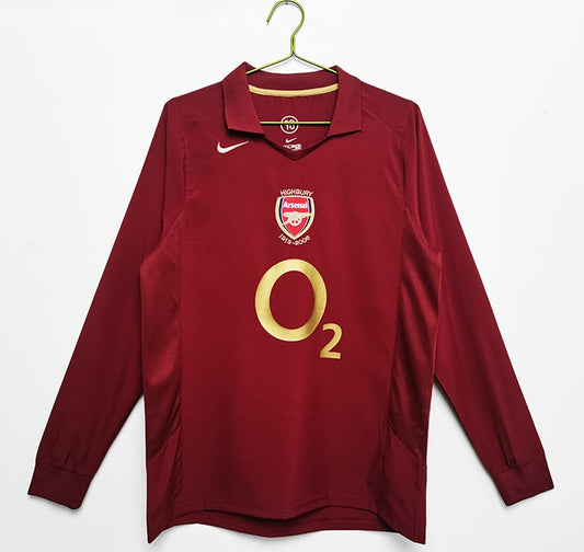 Arsenal 05/06 Home Retro Shirt - Long Sleeve