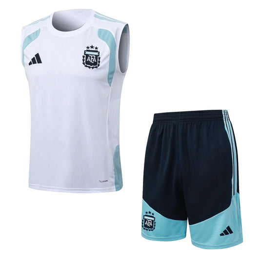 Argentina 2026/27 Sleeveless Home Kit - White/Baby Blue/Navy Blue