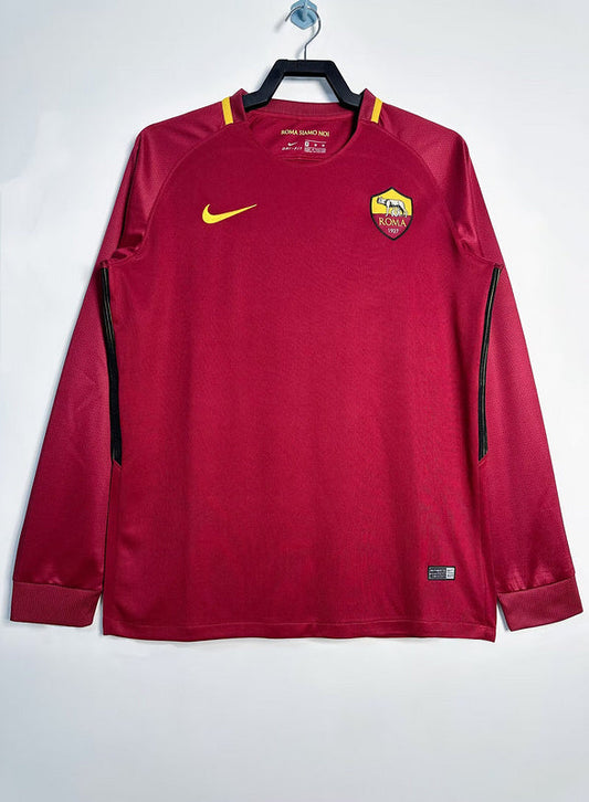 Roma 17/18 Away Retro Shirt - Long Sleeve