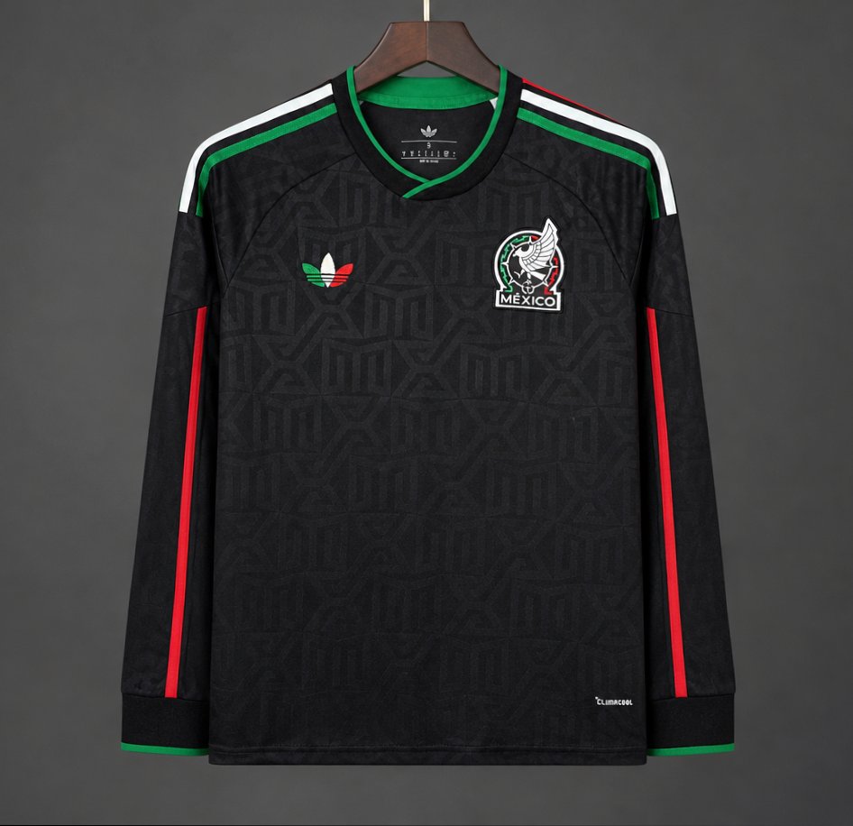 Mexico 2026 Third Long Sleeve Jersey - Black