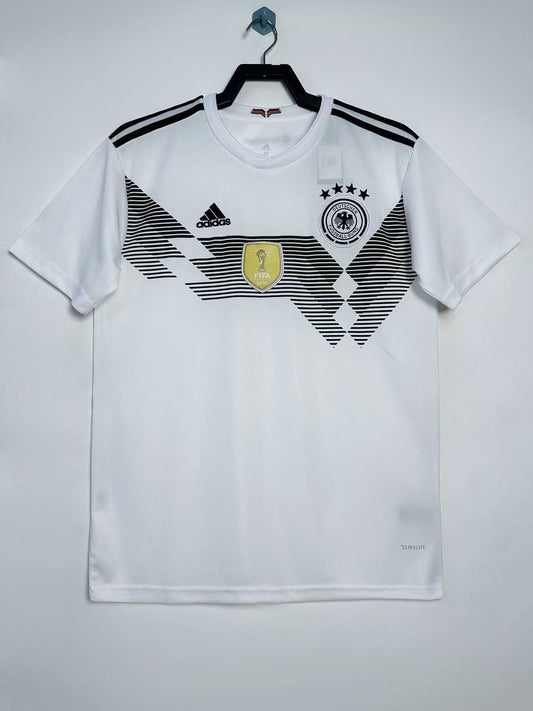 Germany 2018 Home Retro Shirt (+Patches)