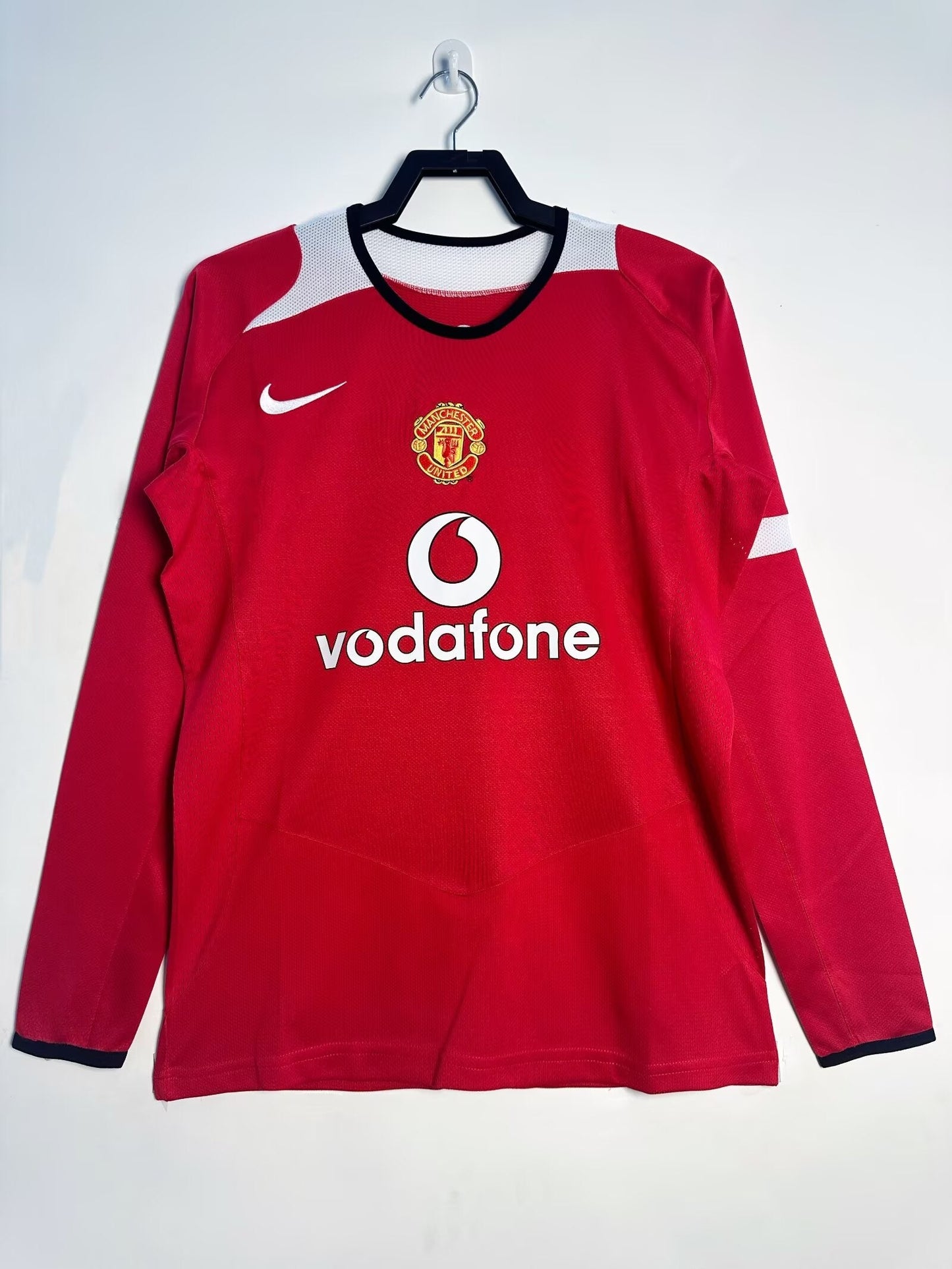 Manchester United 05/06 Home Retro Shirt - Long Sleeve