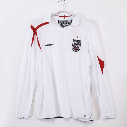 Engalnd 2006 Home Retro Shirt - Long Sleeve