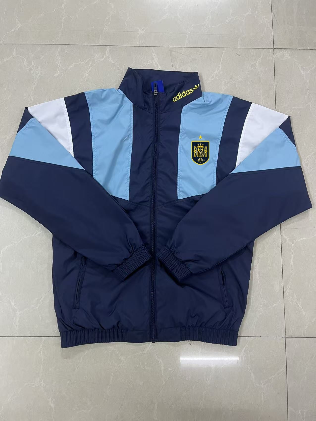 Spain 2026/27 Windbreaker Jacket - Dark Blue/White
