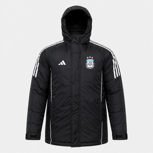 Argentina 2026 Puffer Jacket - Black/White