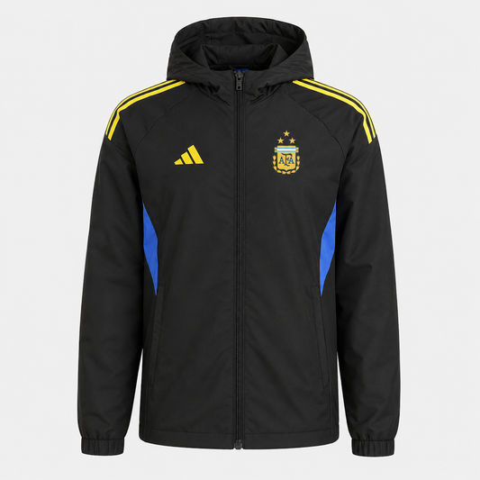 Argentina 2026 Puffer Jacket - Black/Yellow