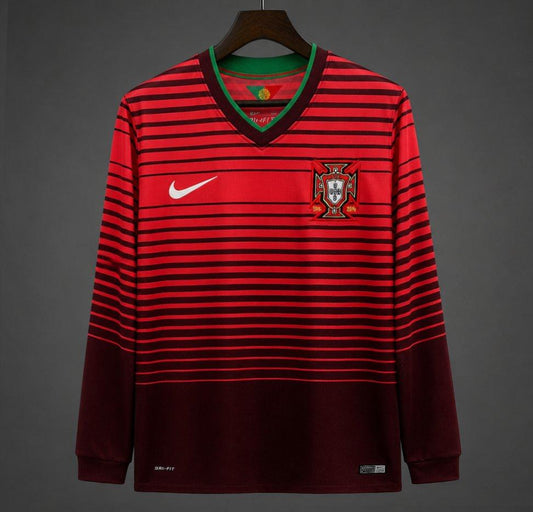 Portugal 2014 Home Retro Shirt - Long Sleeve