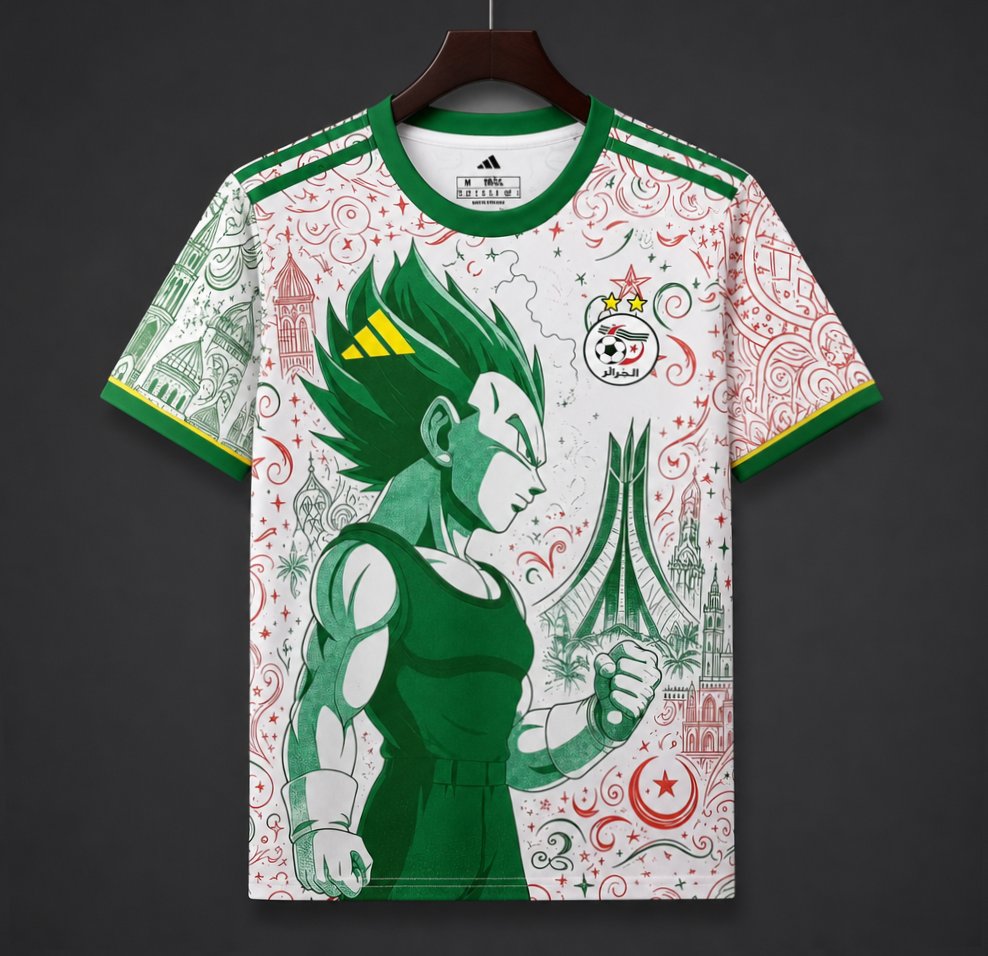 Algeria x Dragon Ball Z 2026 Special Edition Shirt