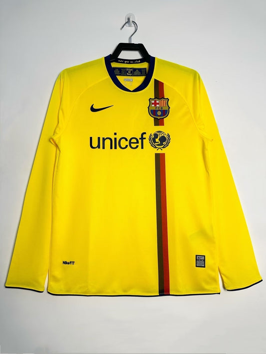 Barcelona 08/09 Away Retro Shirt - Long Sleeve