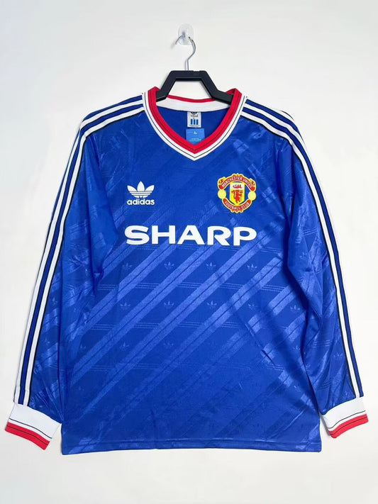 Manchester United 86/88 Third Retro Shirt - Long Sleeve