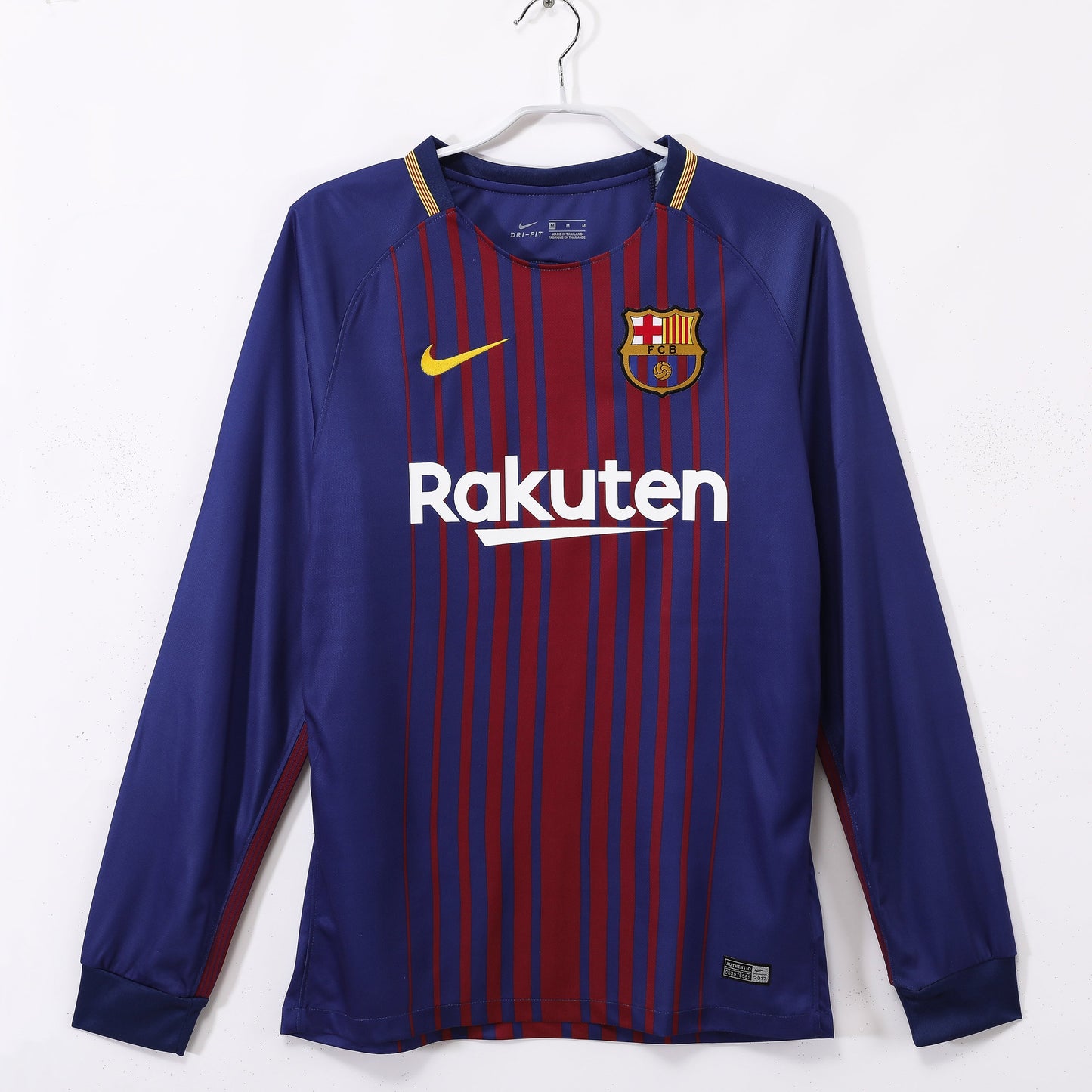 Barcelona 17/18 Home Retro Shirt - Long Sleeve