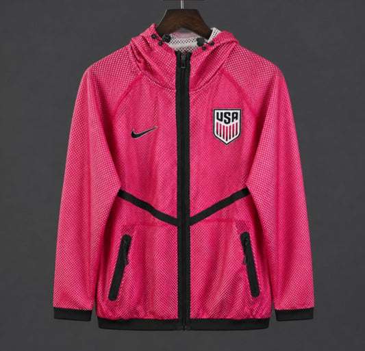 USA 2026 Windbreaker Jacket - Pink