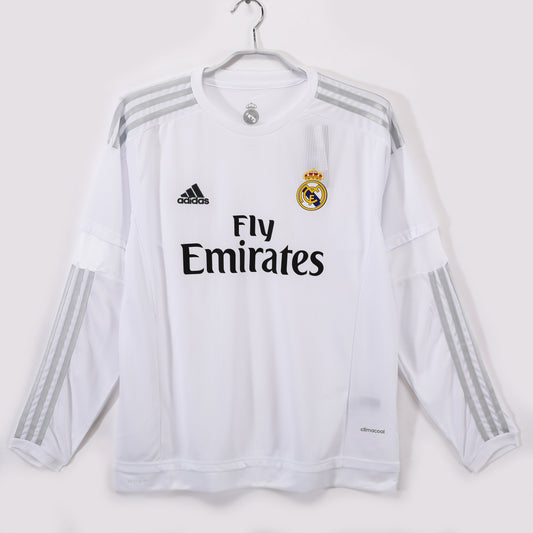 Real Madrid 15/16 Home Retro Shirt - Long Sleeve