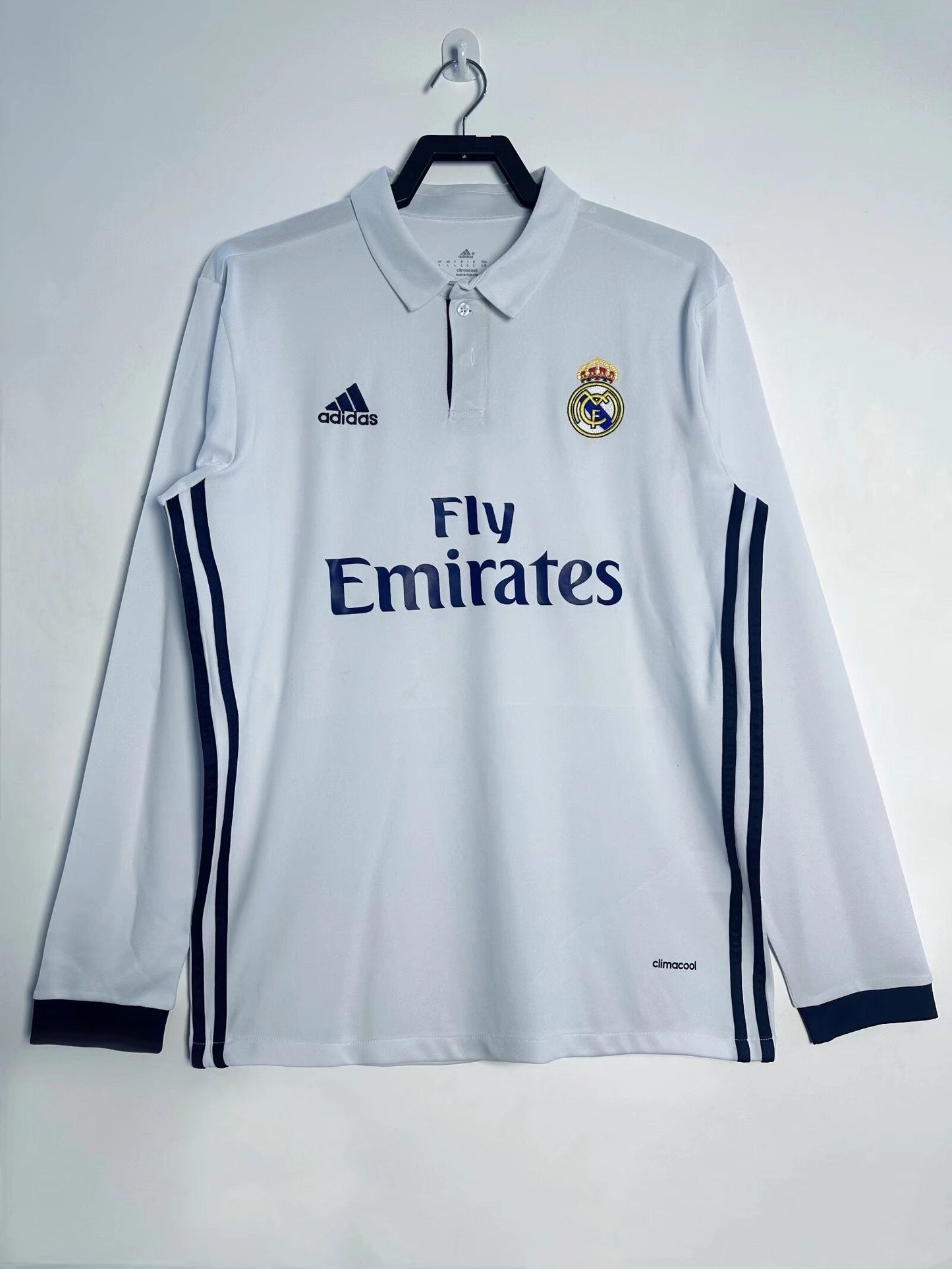 Real Madrid 16/17 Home Retro Shirt - Long Sleeve